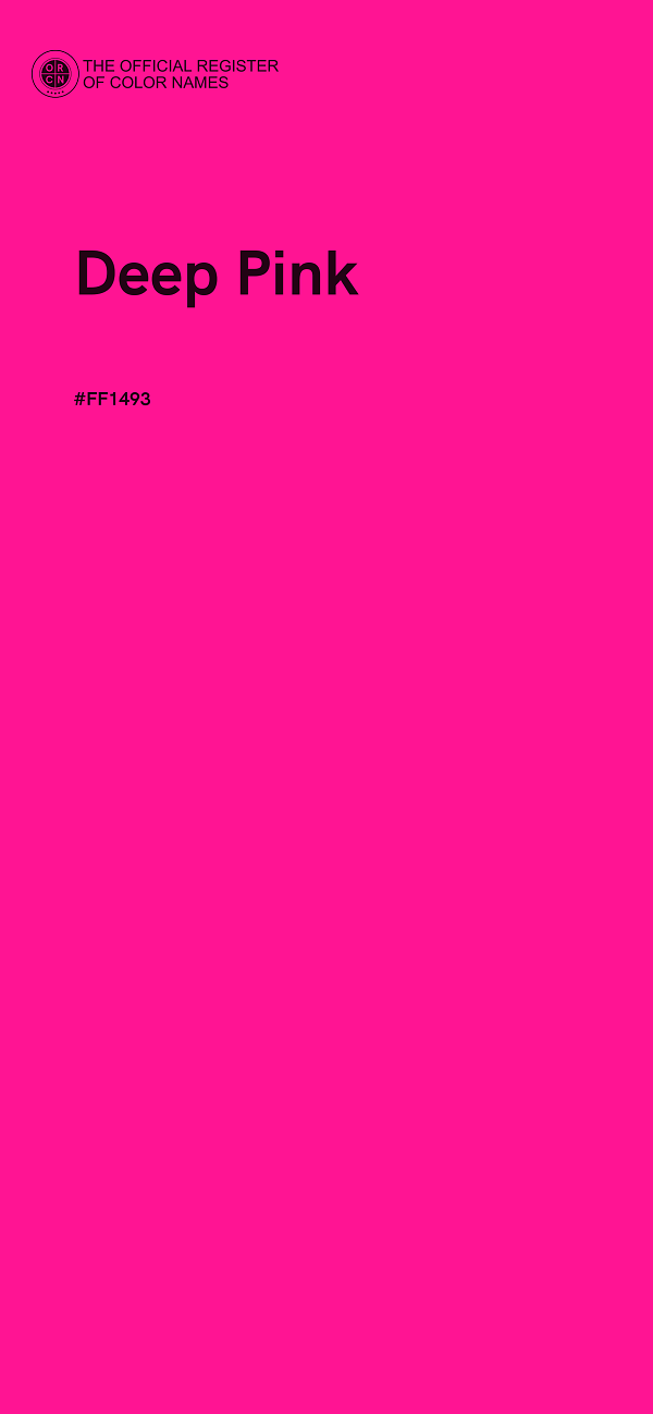 #FF1493 - Deep Pink color image