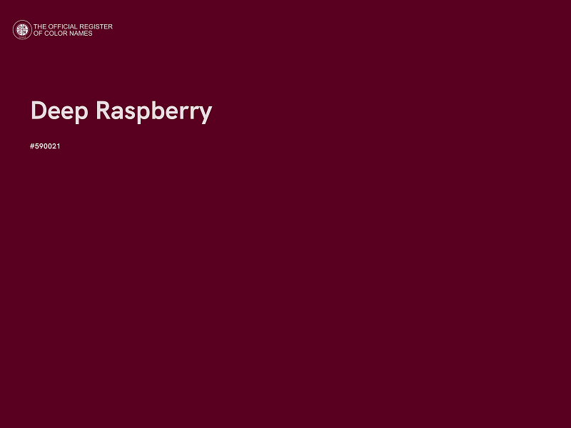 #590021 - Deep Raspberry color image