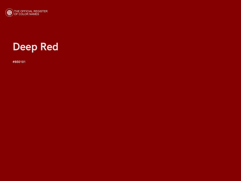 #850101 - Deep Red color image