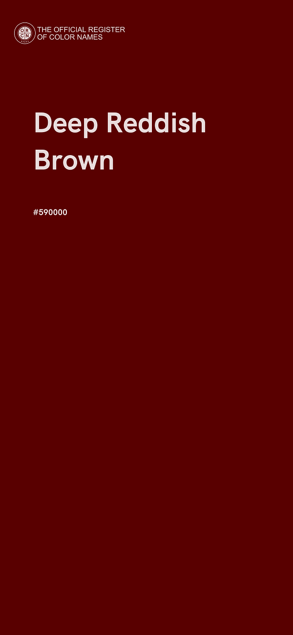 #590000 - Deep Reddish Brown color image