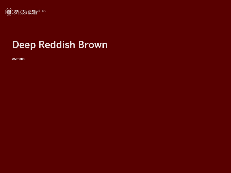 #590000 - Deep Reddish Brown color image