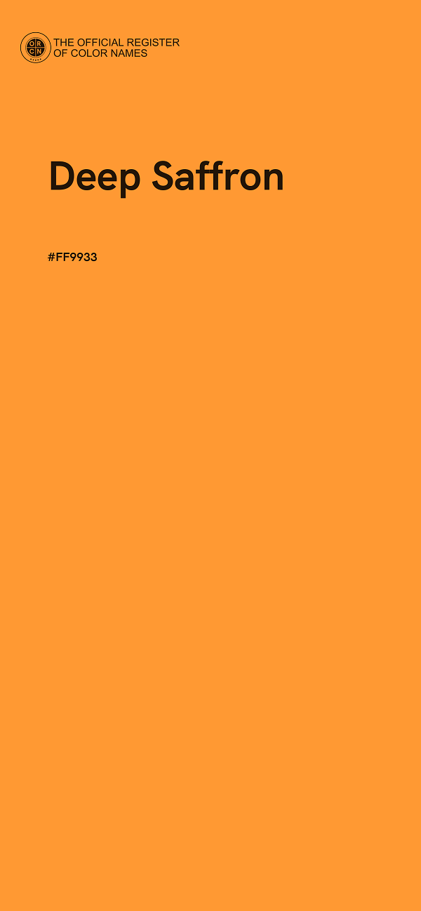 #FF9933 - Deep Saffron color image