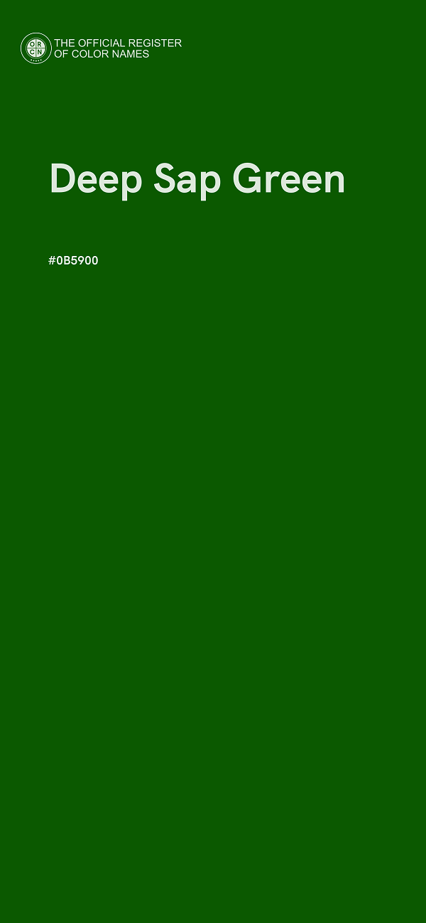 #0B5900 - Deep Sap Green color image
