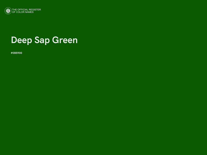 #0B5900 - Deep Sap Green color image