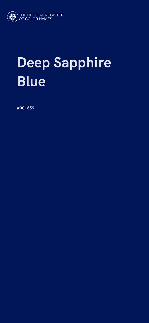 #001659 - Deep Sapphire Blue color image