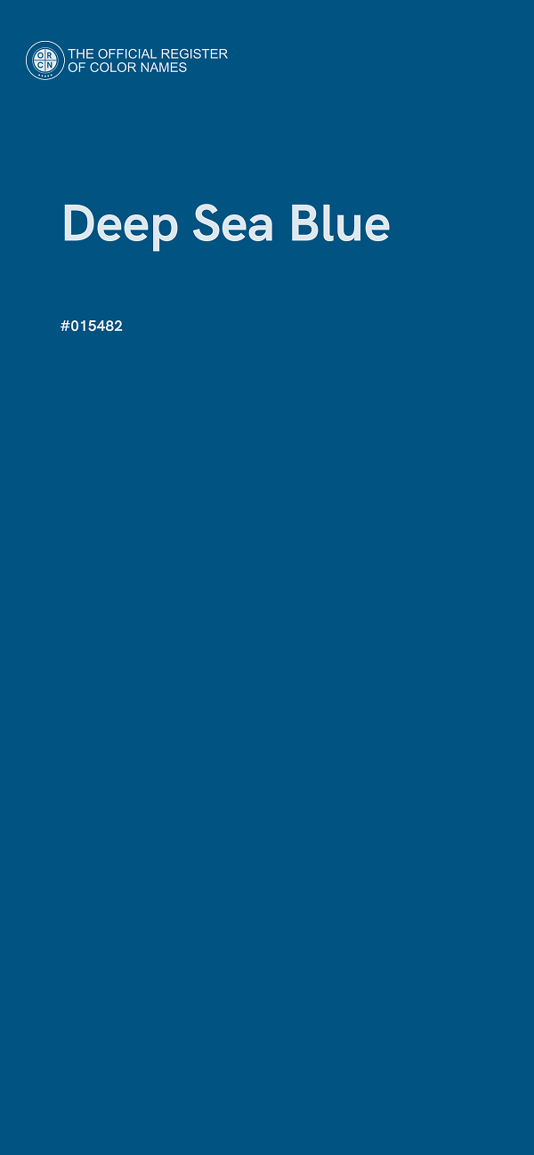 #015482 - Deep Sea Blue color image