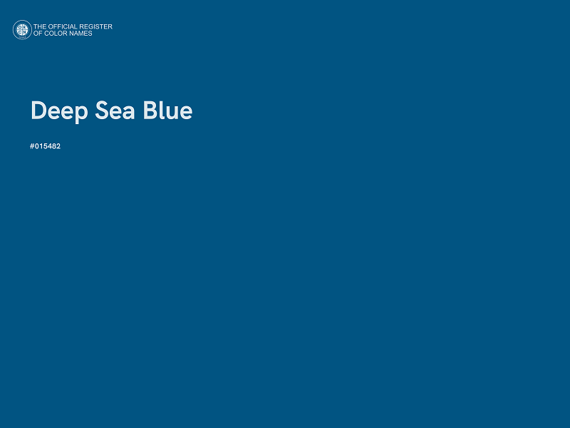 #015482 - Deep Sea Blue color image