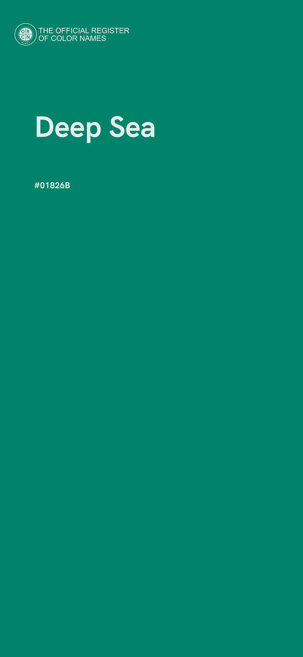 #01826B - Deep Sea color image