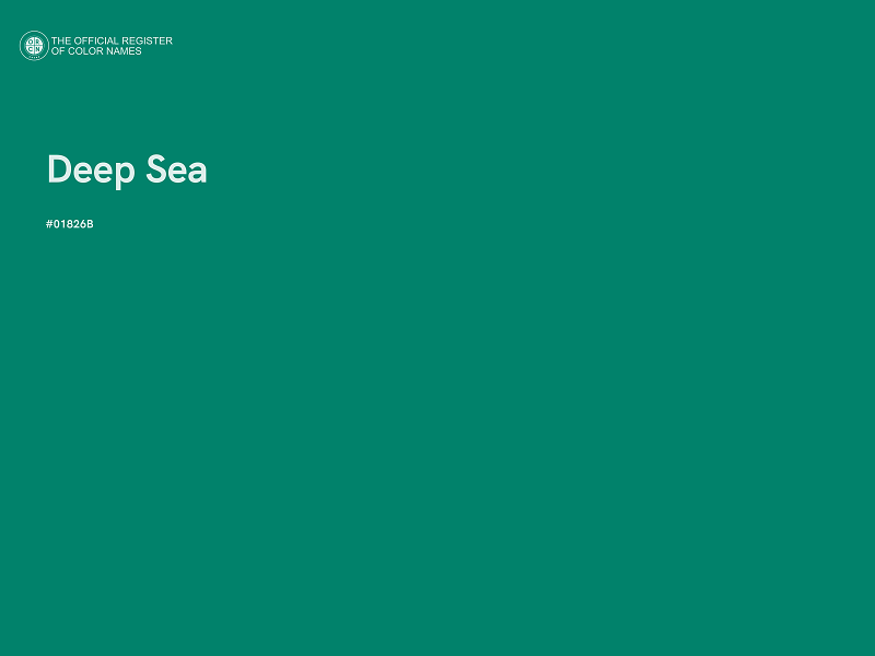#01826B - Deep Sea color image