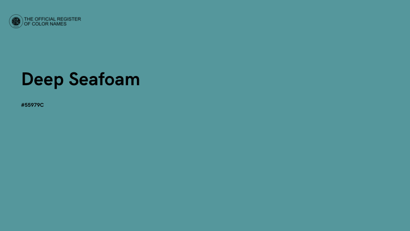 #55979C - Deep Seafoam color image