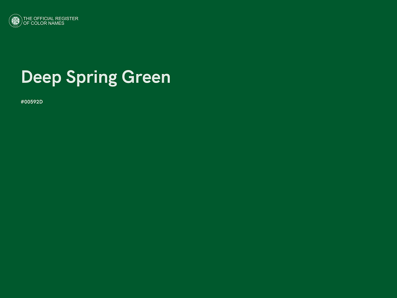 #00592D - Deep Spring Green color image