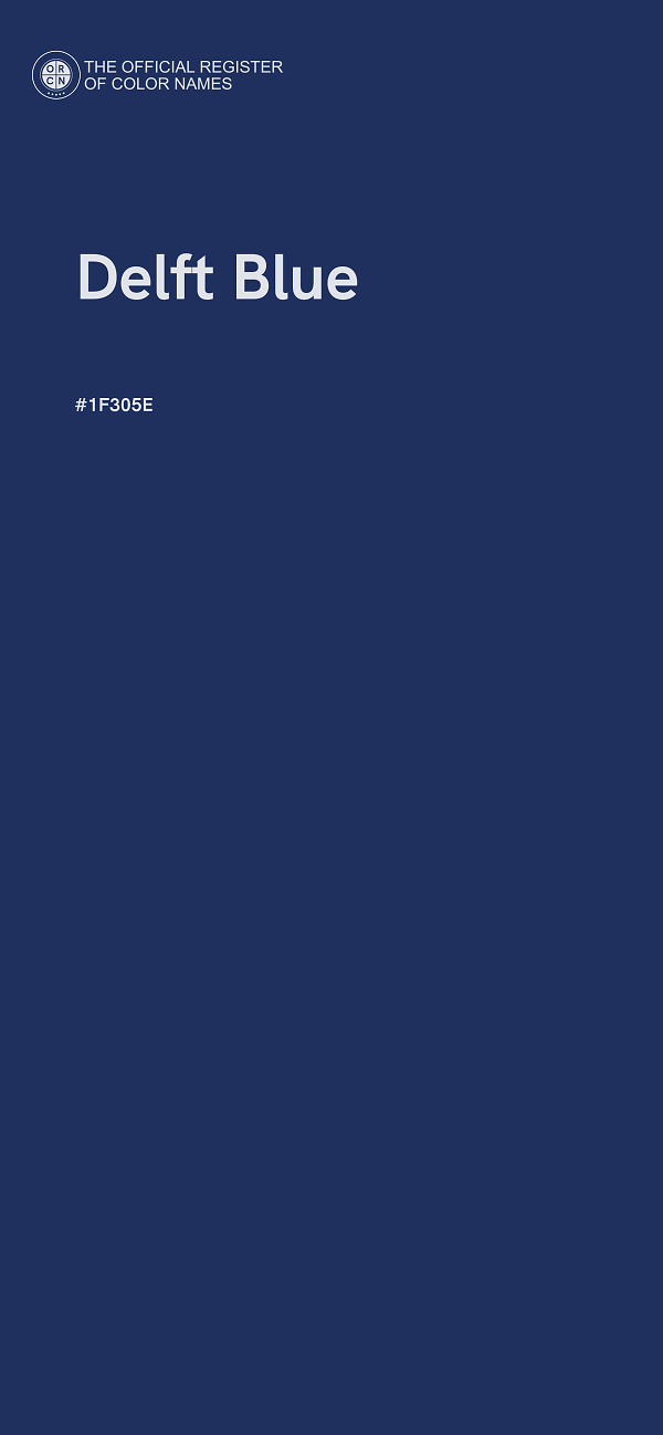 #1F305E - Delft Blue color image