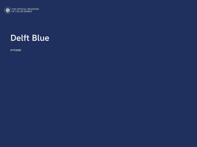 #1F305E - Delft Blue color image