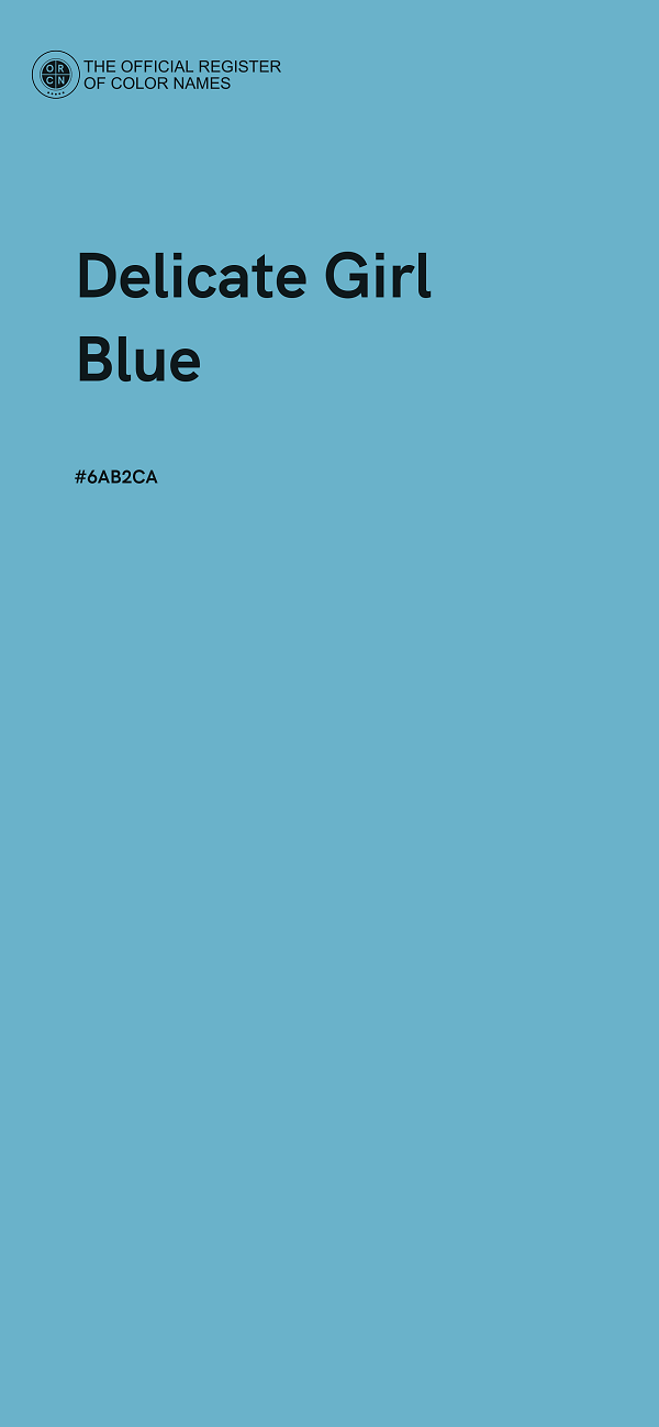 #6AB2CA - Delicate Girl Blue color image