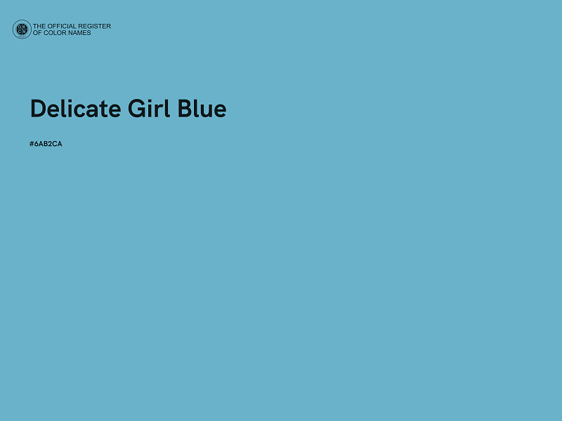 #6AB2CA - Delicate Girl Blue color image