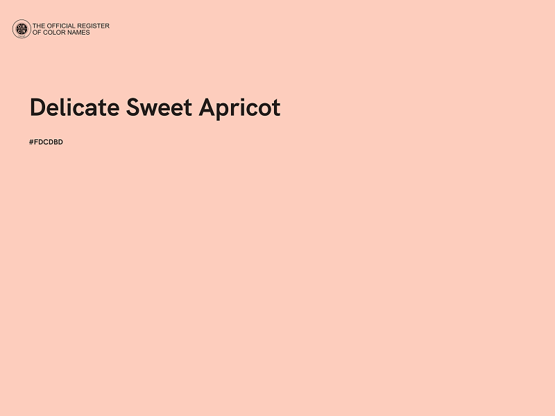 #FDCDBD - Delicate Sweet Apricot color image