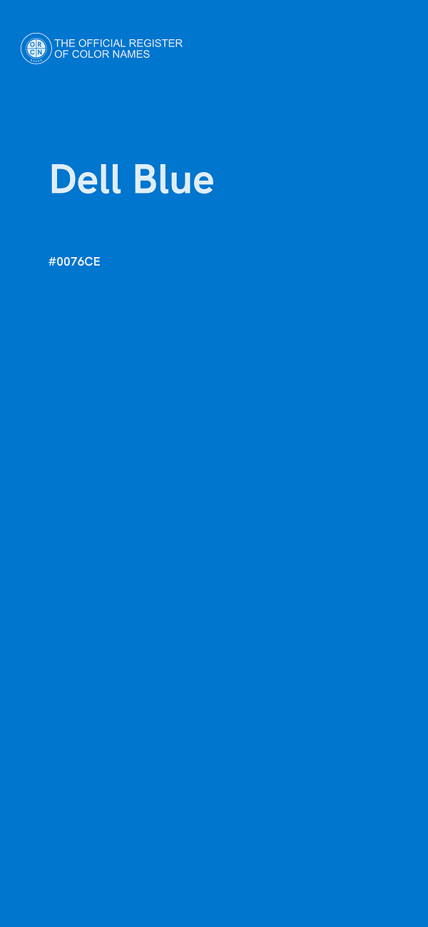 #0076CE - Dell Blue color image