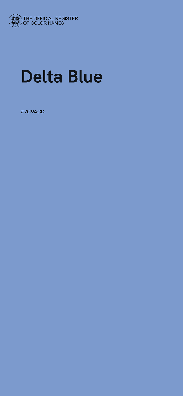 #7C9ACD - Delta Blue color image