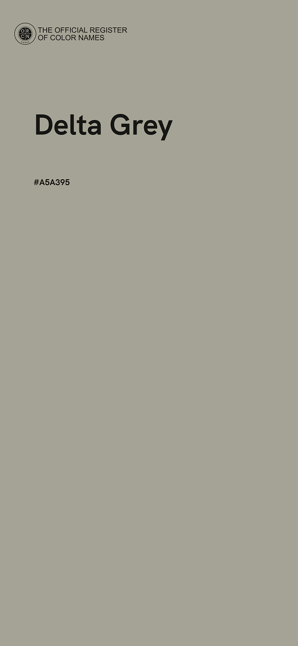 #A5A395 - Delta Grey color image