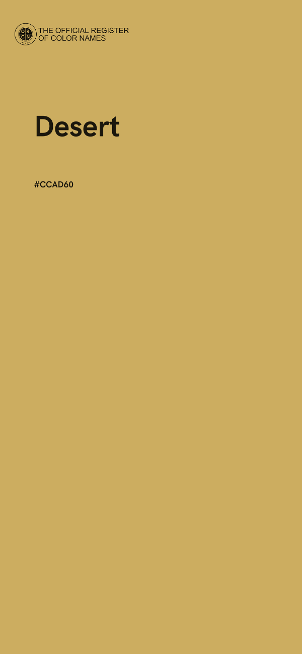 #CCAD60 - Desert color image