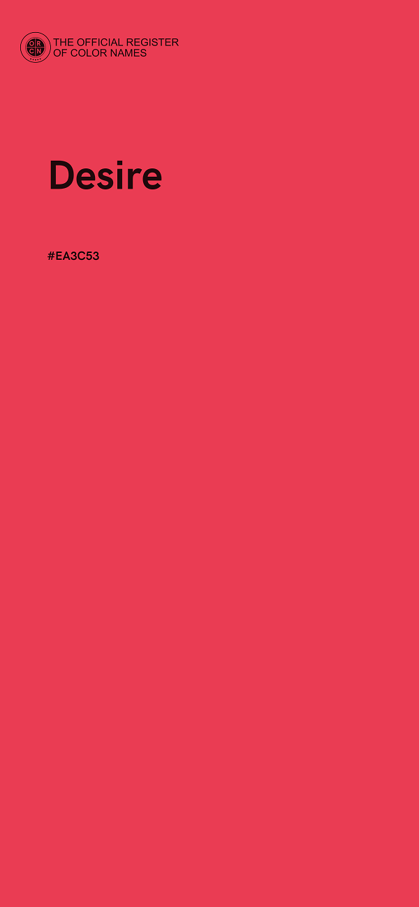 #EA3C53 - Desire color image