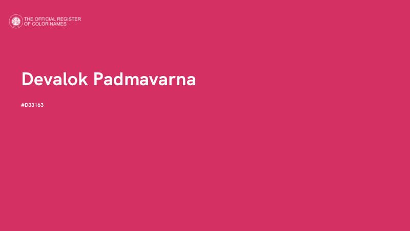 #D33163 - Devalok Padmavarna color image
