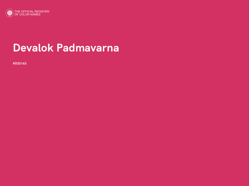 #D33163 - Devalok Padmavarna color image