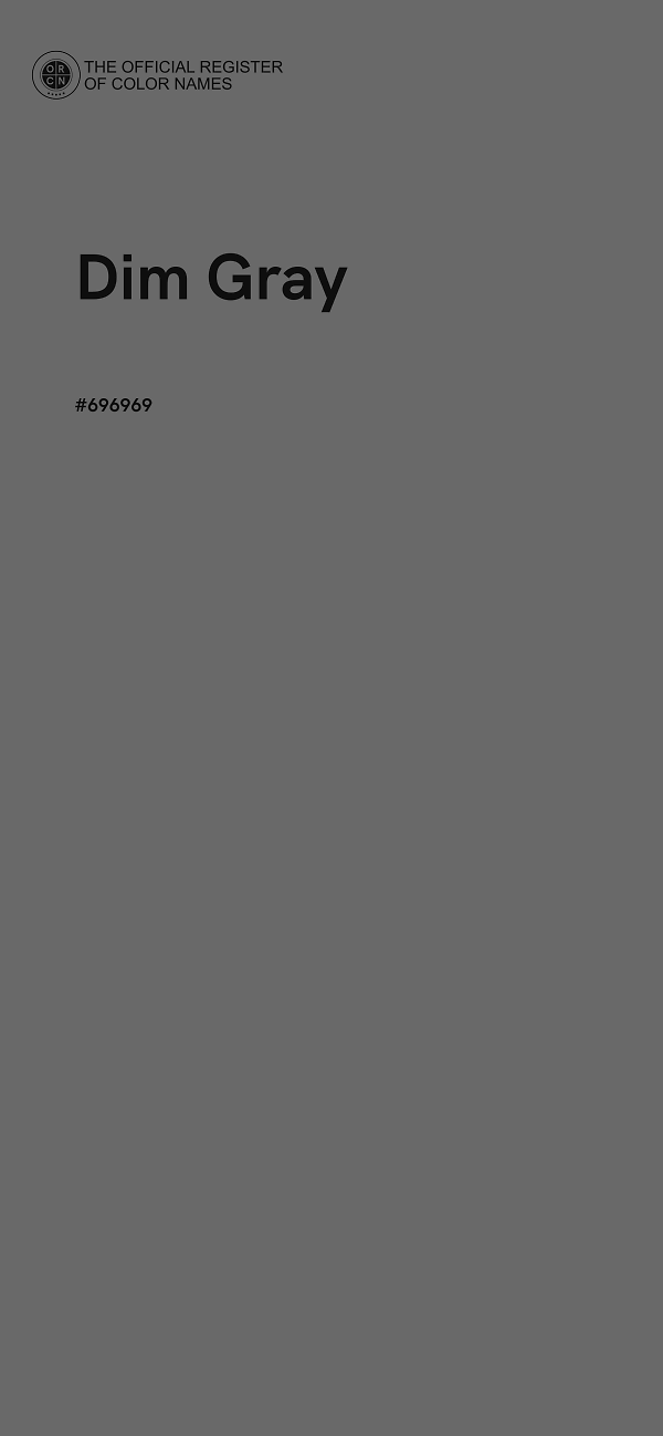 #696969 - Dim Gray color image