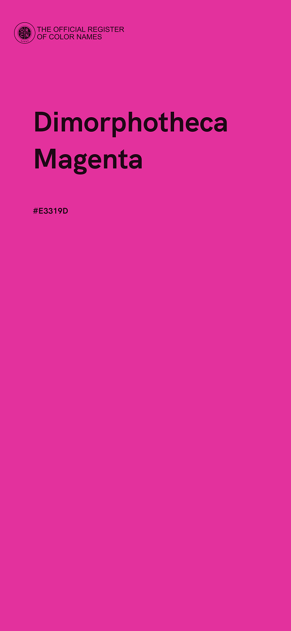 #E3319D - Dimorphotheca Magenta color image