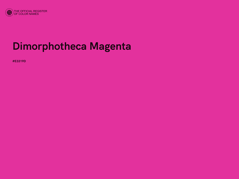 #E3319D - Dimorphotheca Magenta color image