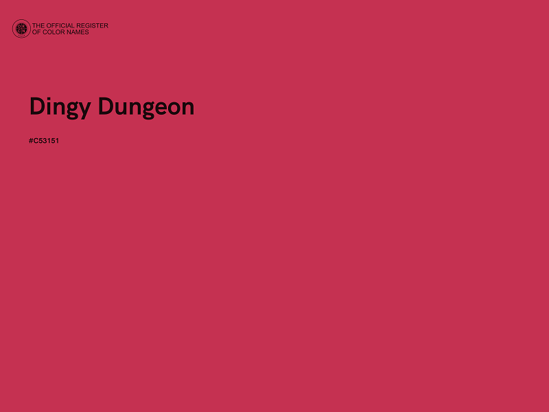 #C53151 - Dingy Dungeon color image