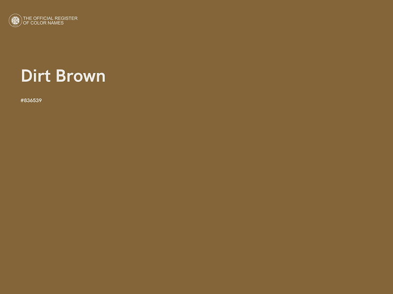 #836539 - Dirt Brown color image