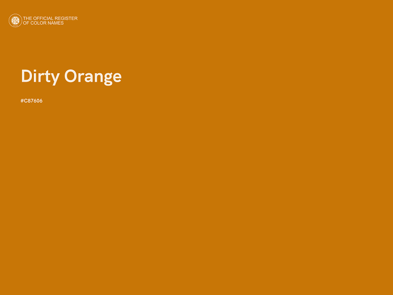 #C87606 - Dirty Orange color image