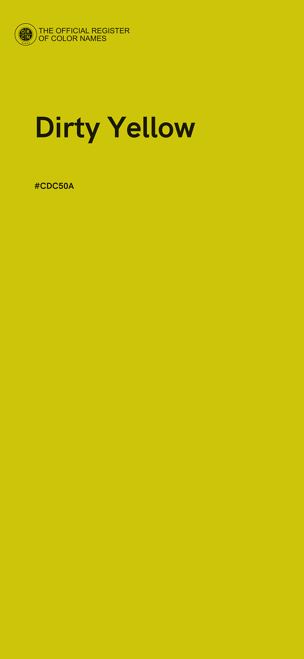 #CDC50A - Dirty Yellow color image