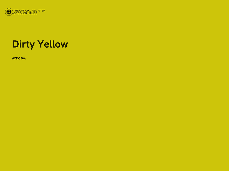 #CDC50A - Dirty Yellow color image