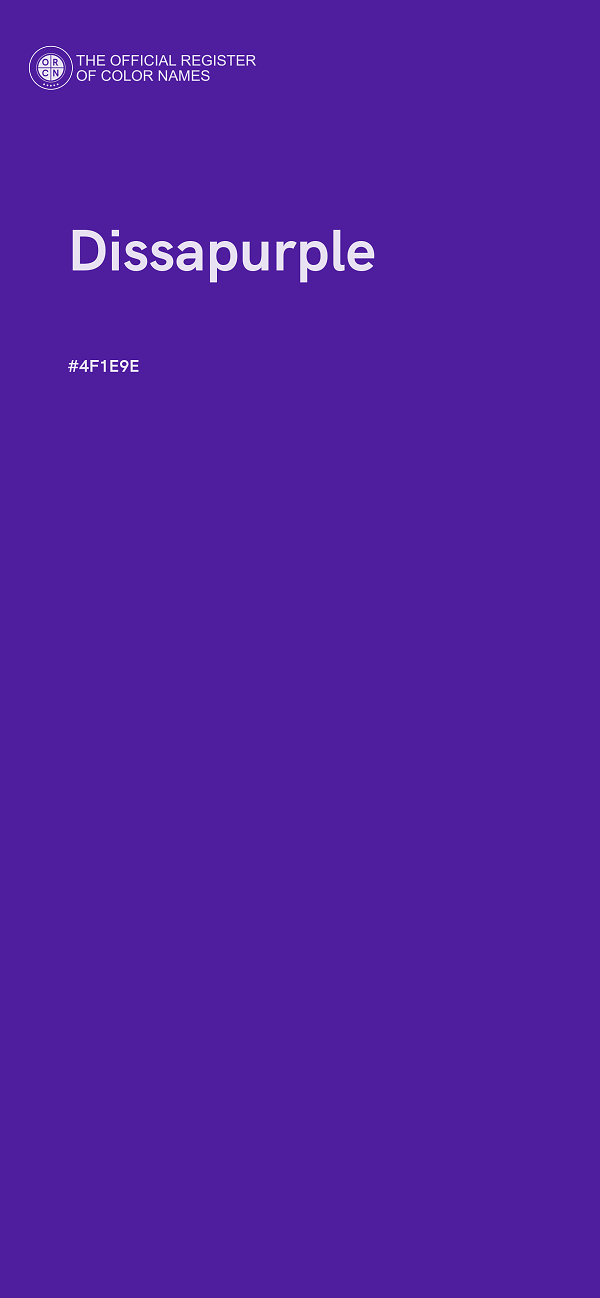 #4F1E9E - Dissapurple color image