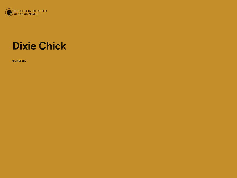 #C48F2A - Dixie Chick color image
