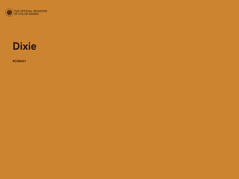 #CD8431 - Dixie color image