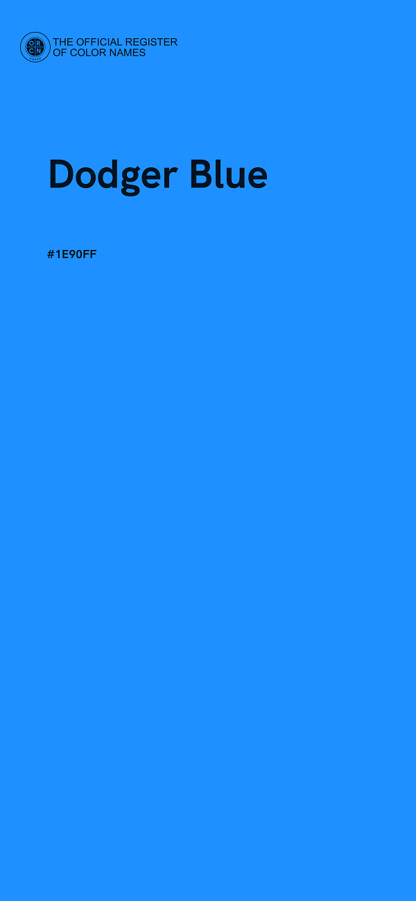 #1E90FF - Dodger Blue color image