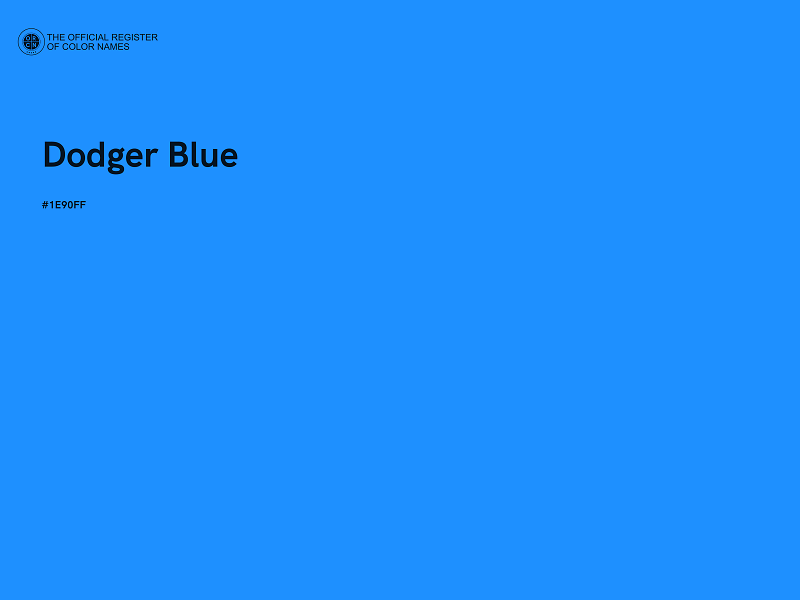 #1E90FF - Dodger Blue color image