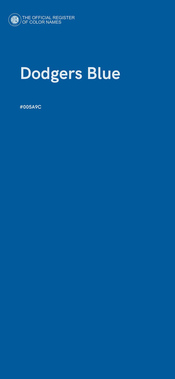 #005A9C - Dodgers Blue color image