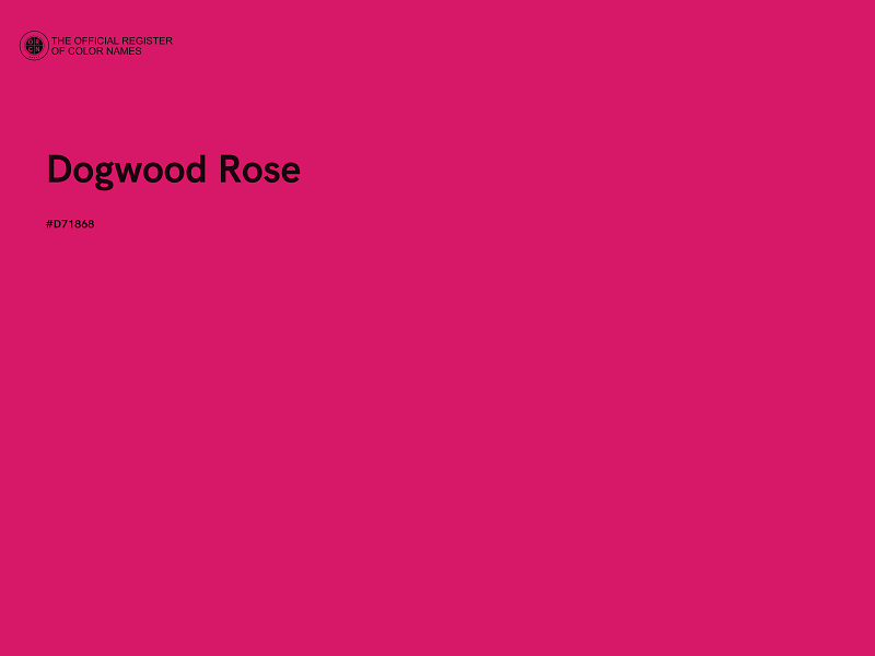 #D71868 - Dogwood Rose color image