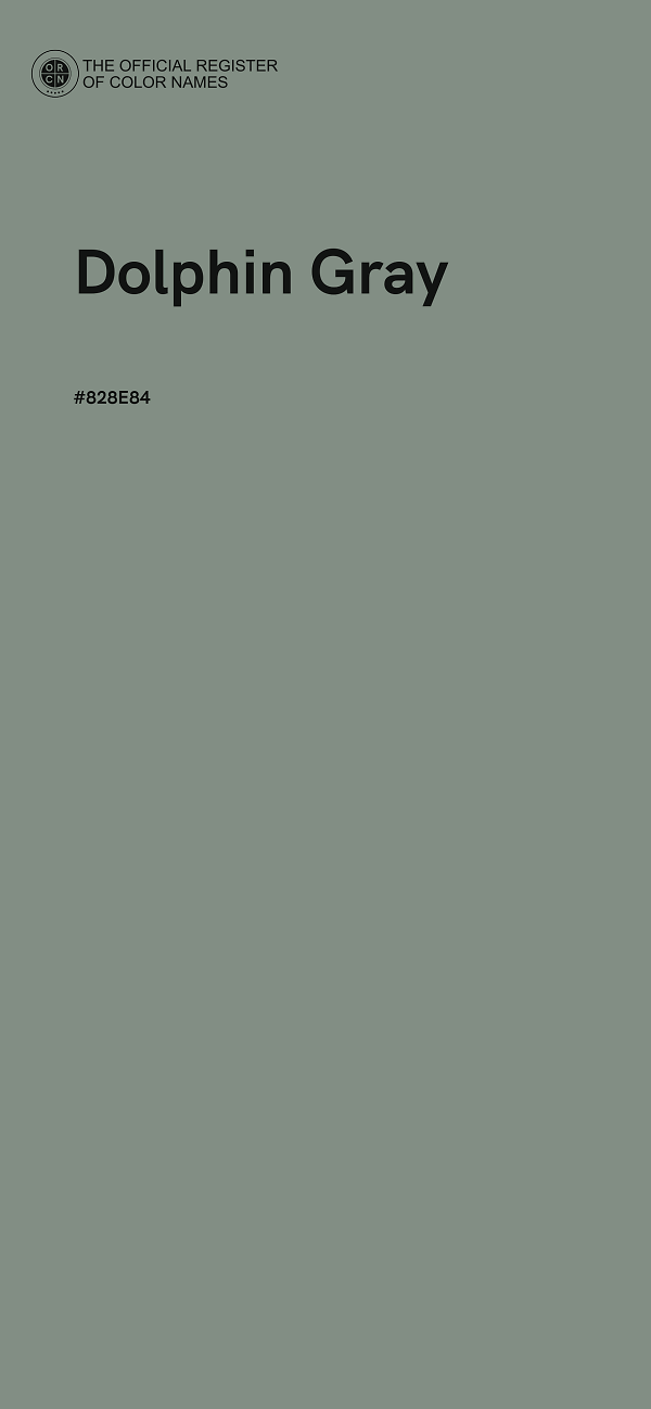 #828E84 - Dolphin Gray color image