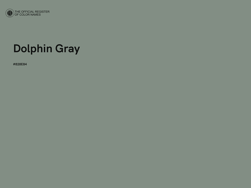 #828E84 - Dolphin Gray color image