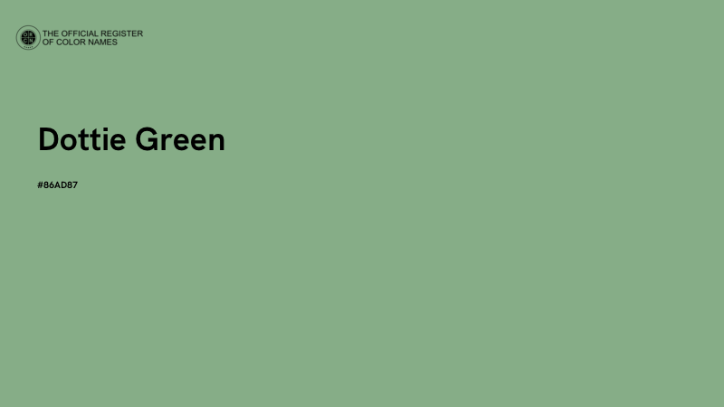 #86AD87 - Dottie Green color image