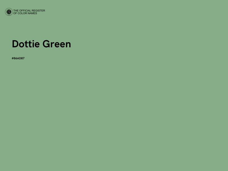 #86AD87 - Dottie Green color image