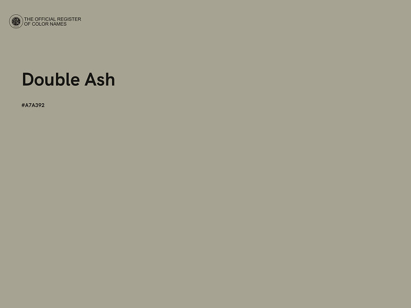 #A7A392 - Double Ash color image