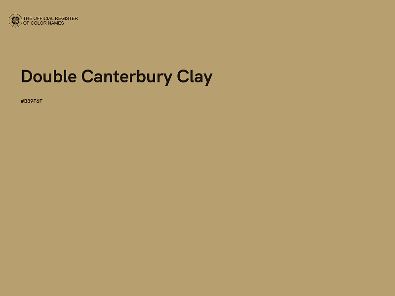 #B89F6F - Double Canterbury Clay color image