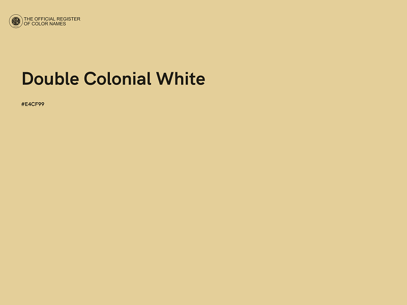 #E4CF99 - Double Colonial White color image