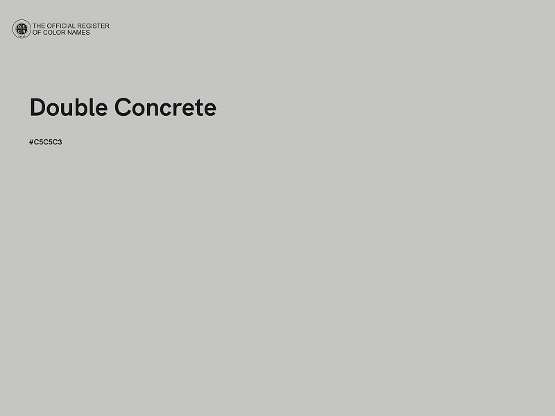 #C5C5C3 - Double Concrete color image